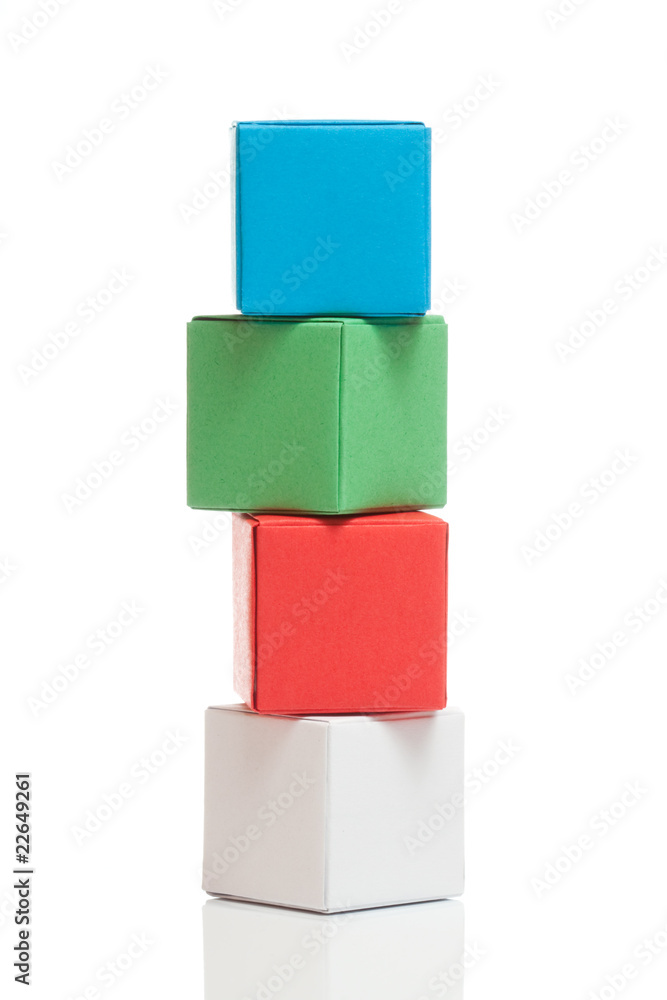 Tower from boxes Tower from boxes