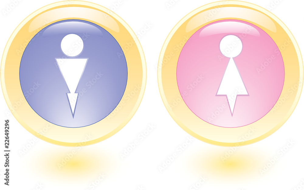 Vector collection icons with man and woman silhouette Vector collection icons with man and woman silhouette