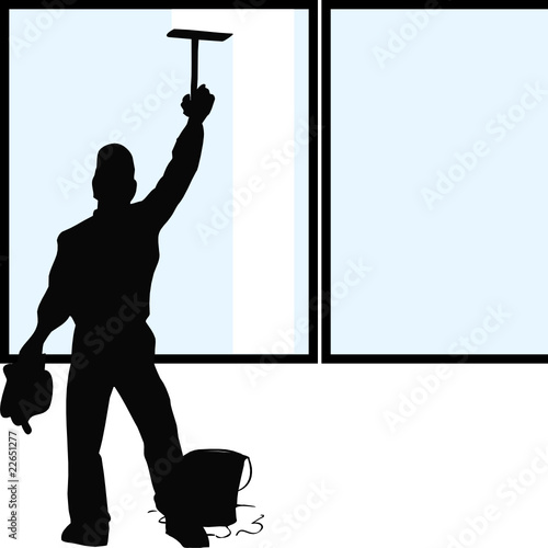 Silhouette window cleaner