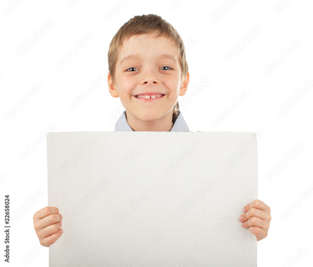 Child with empty blank Child with empty blank