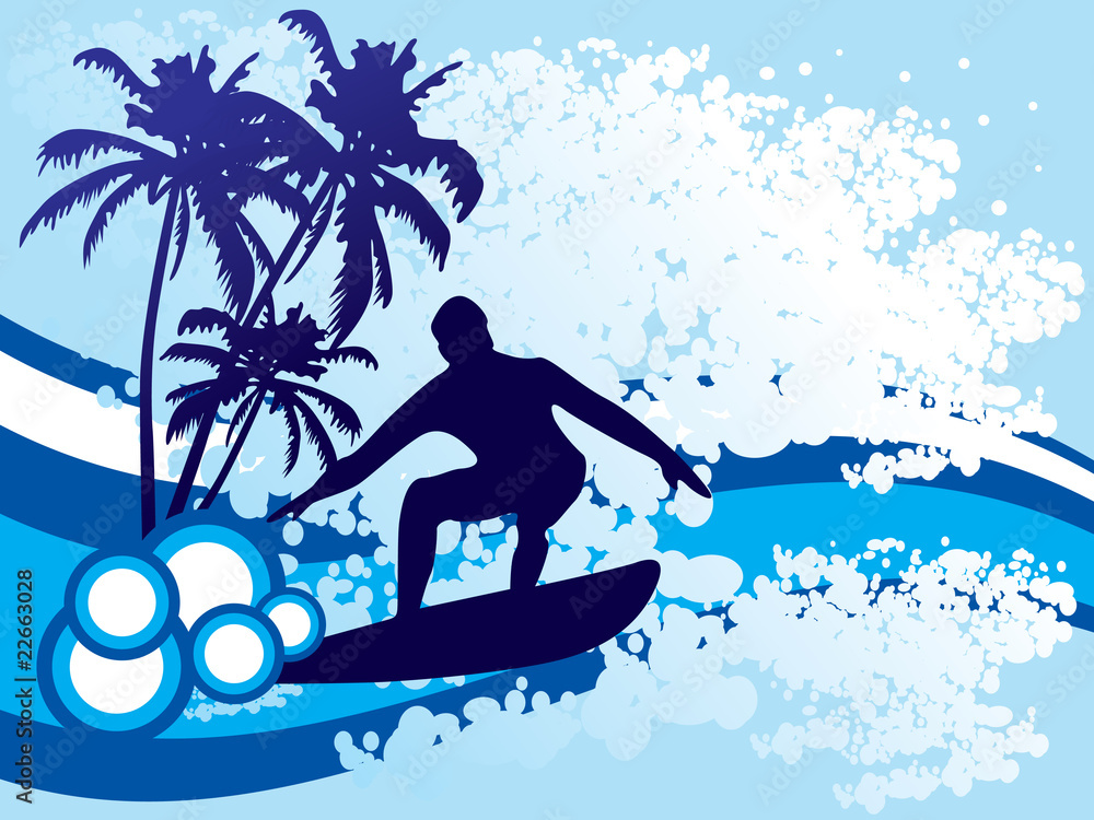 Surf background vector