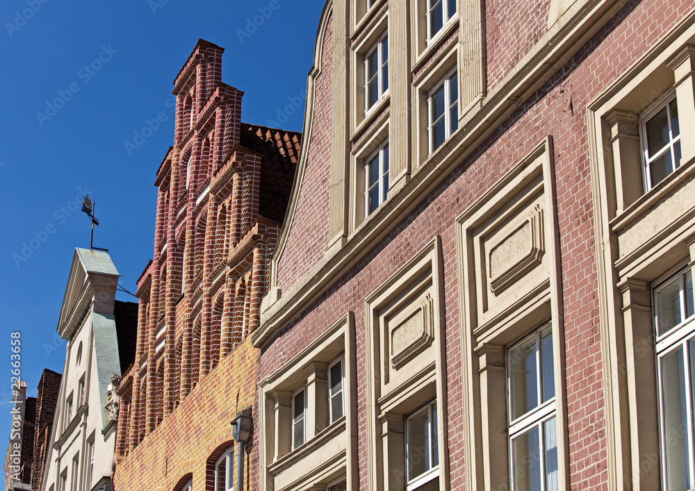 Historische Hausfassaden in Lüneburg