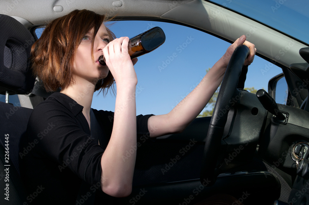 Drunk female driver