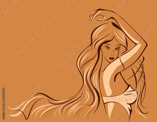 girl with long hair