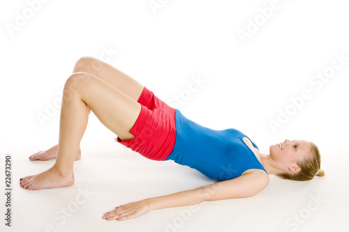 exercising woman