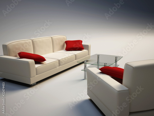 Sofa and armchair