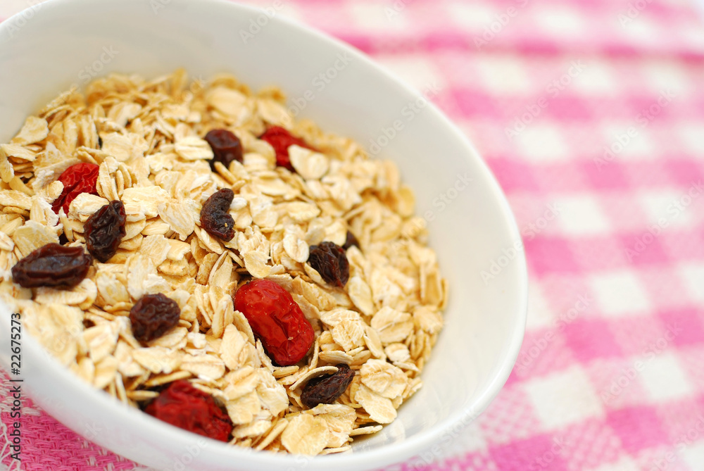 Nutritious oatmeal for breakfast Nutritious oatmeal for breakfast