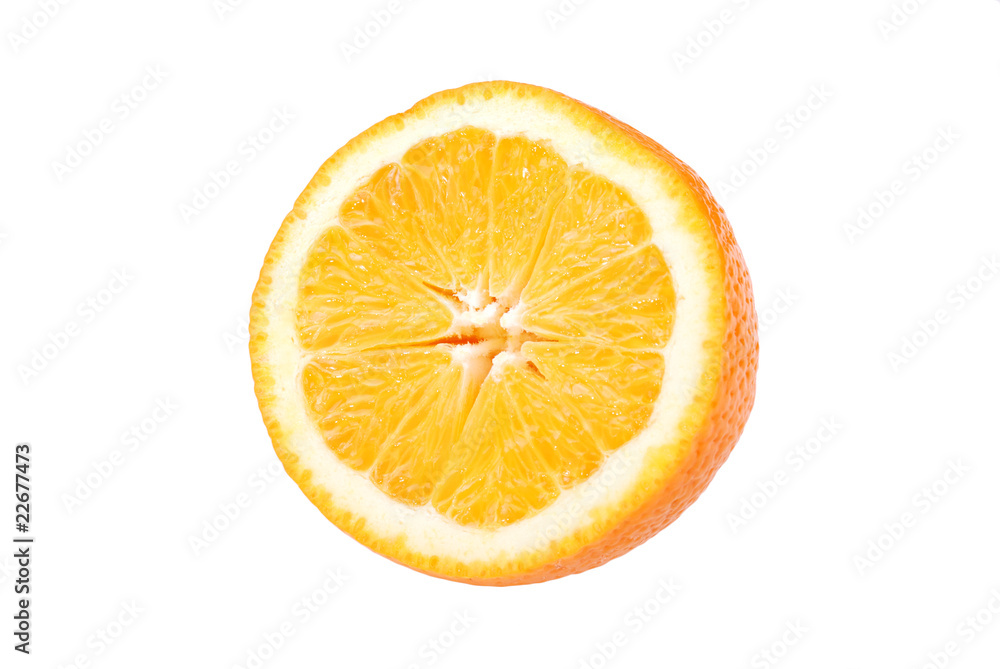 Sliced orange isolated on white Sliced orange isolated on white