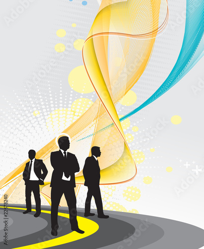 businessman on the road