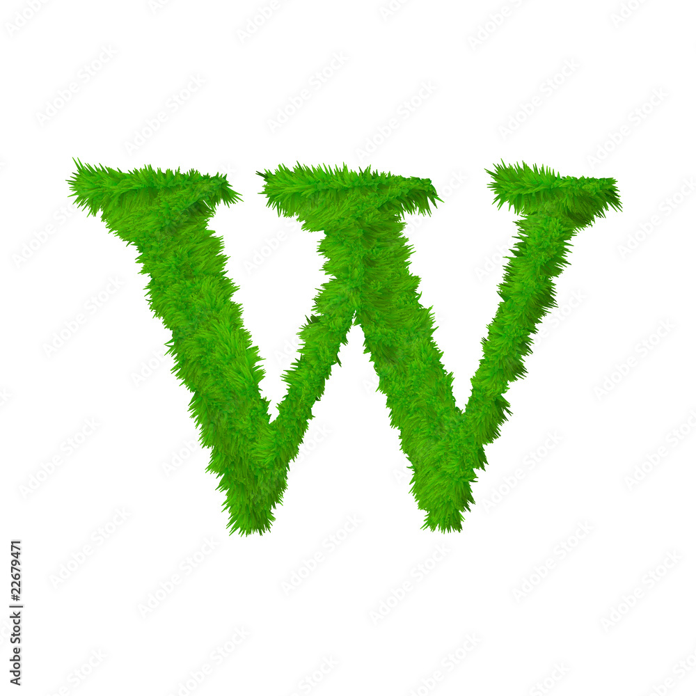 High resolution grass font isolated on white High resolution grass font isolated on white