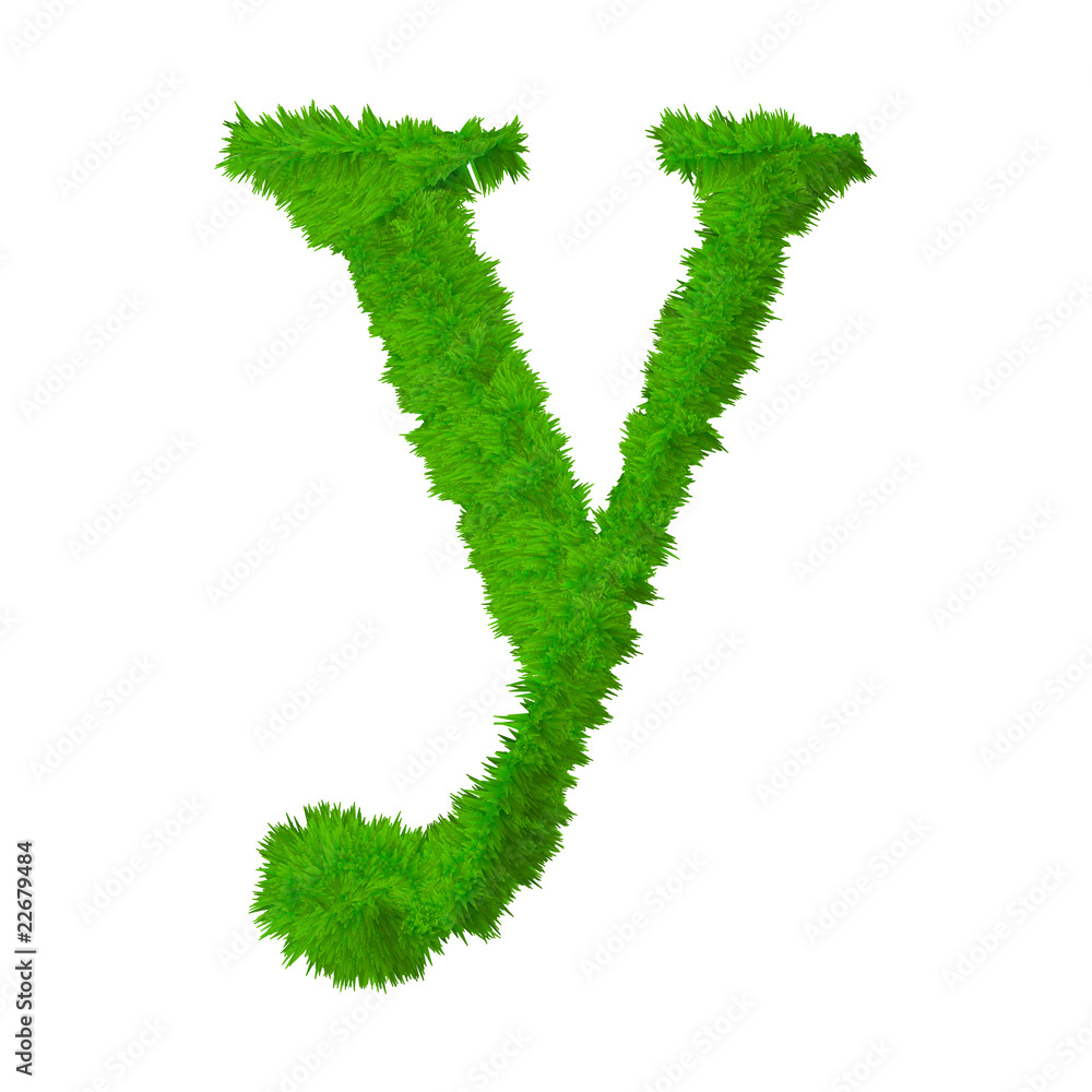 High resolution grass font isolated on white High resolution grass font isolated on white
