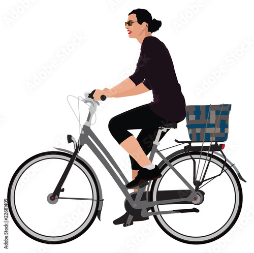 Biking lady