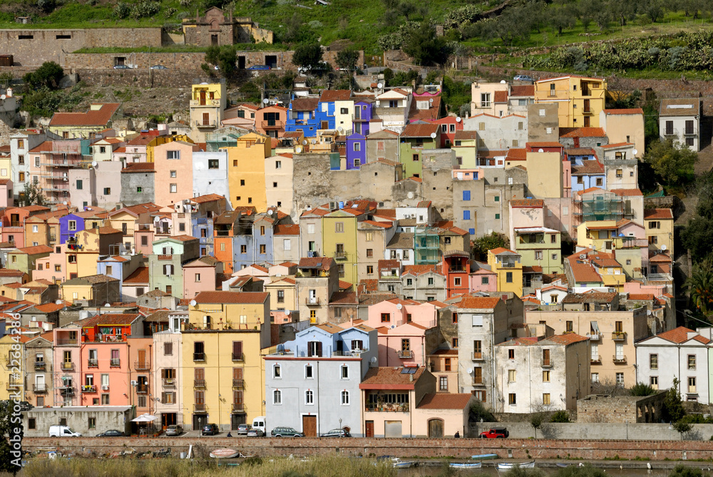 The village of Bosa, Sardinia, italy