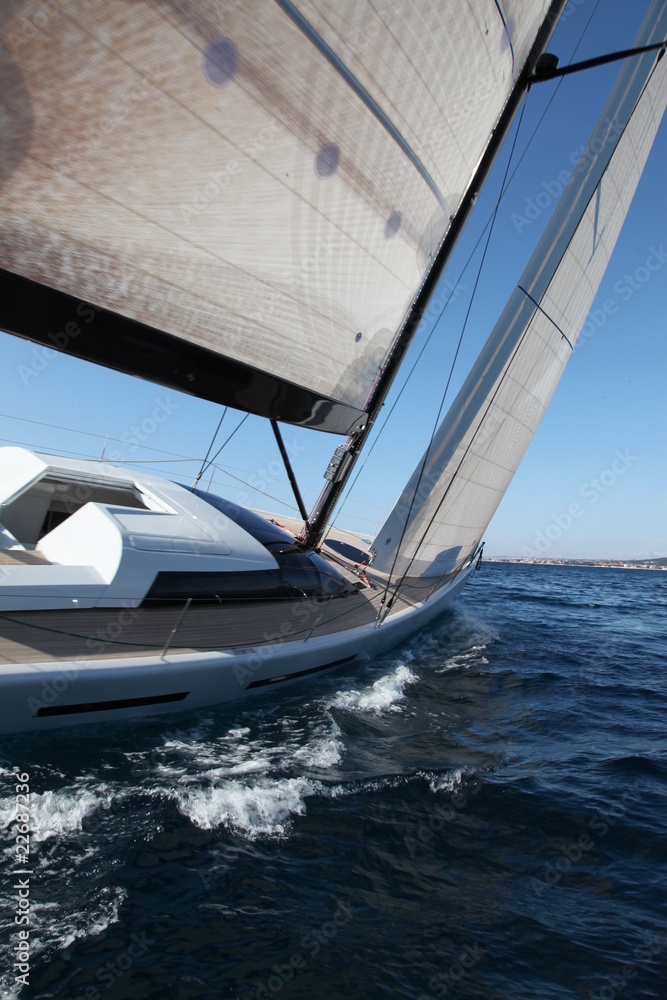 Fototapeta premium Sailing on the Adriatic Sea