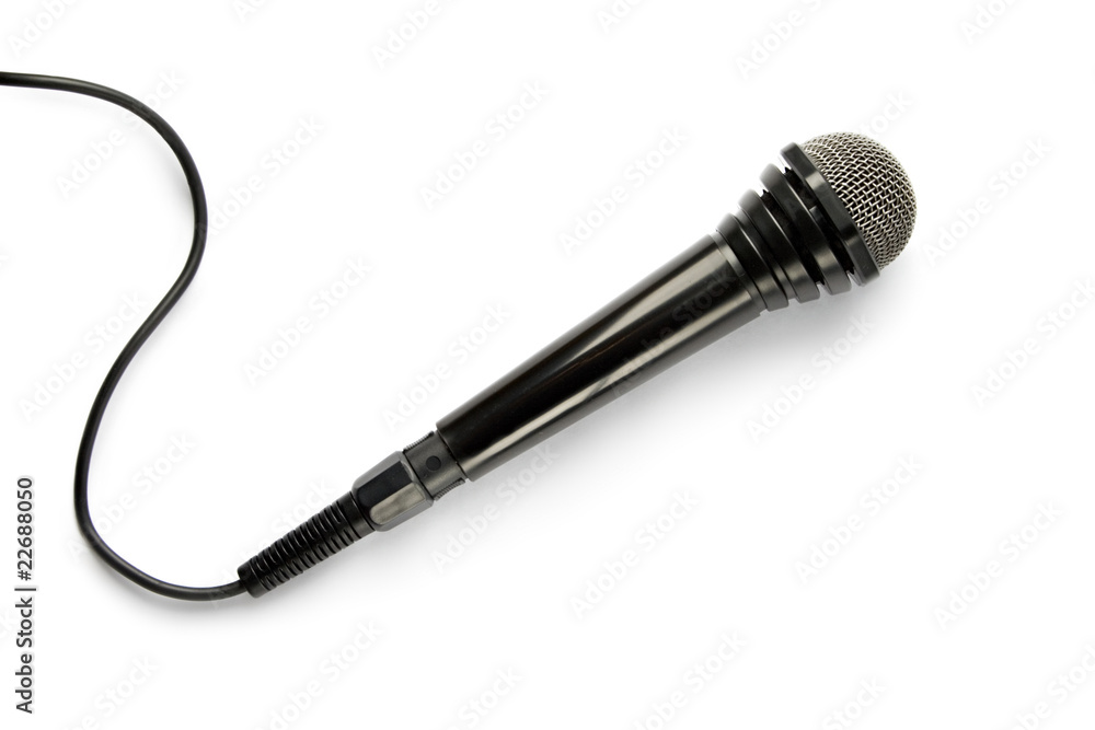 Obraz premium Microphone isolated on the white background