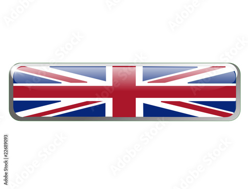 bouton drapeau anglais, royaume uni design gel 3d