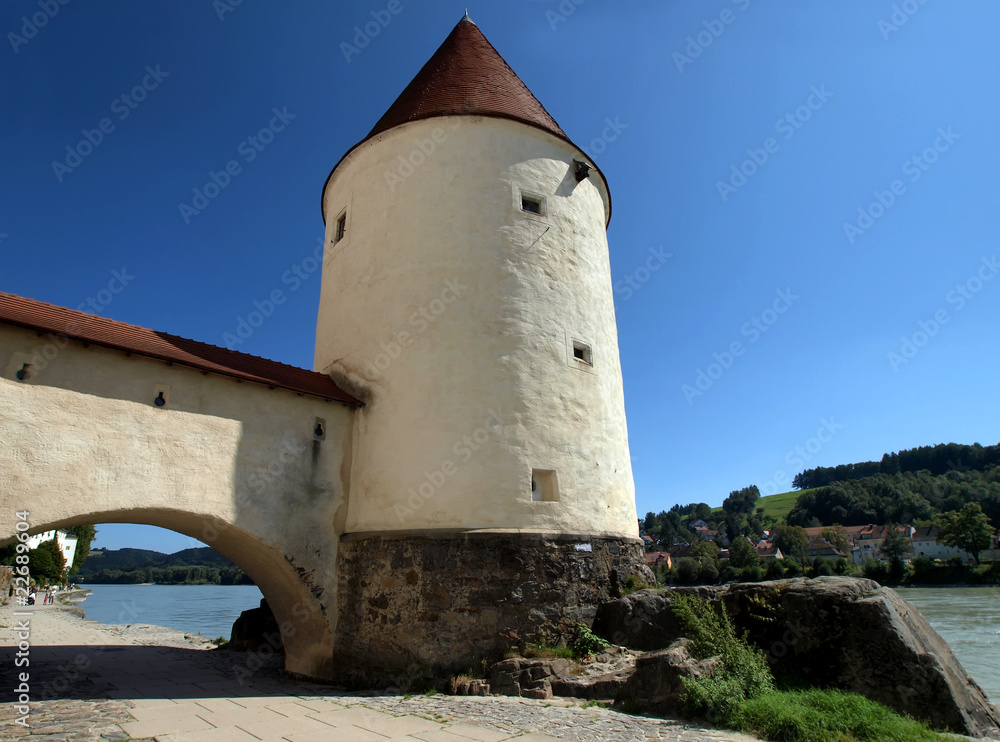 Turm in Passau StockFoto Adobe Stock