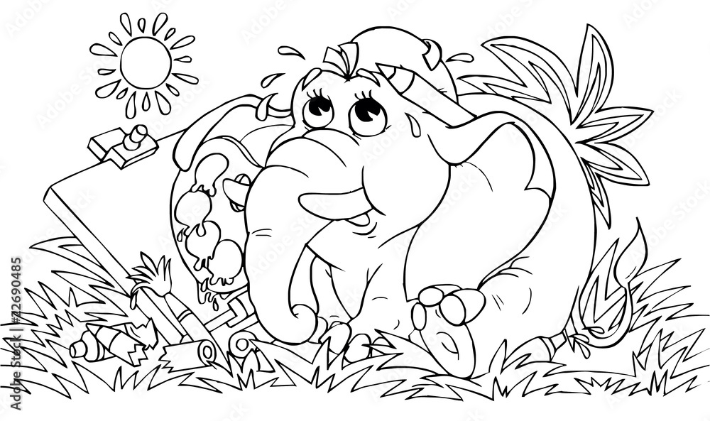 Obraz premium Elephant - artist