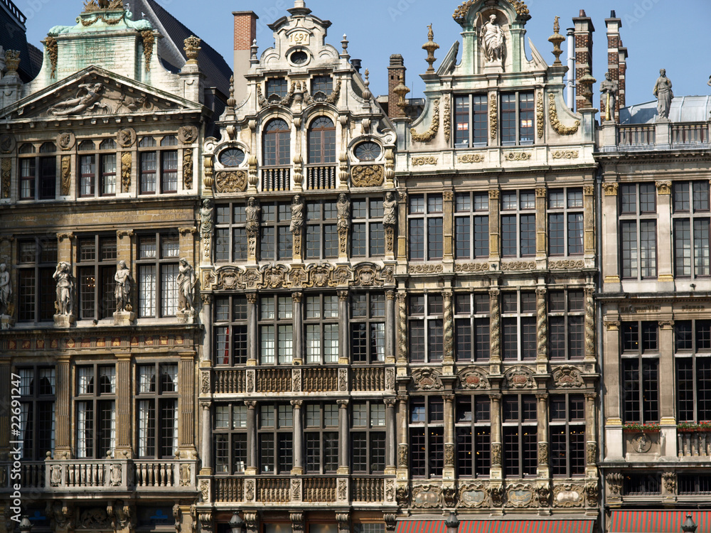 Townhouses at Market Square in Brussels