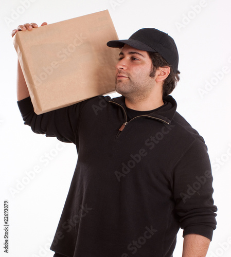 Man carrying a parcel