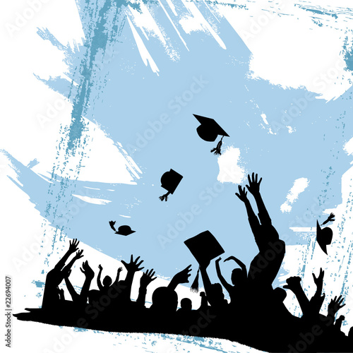 graduation party vector