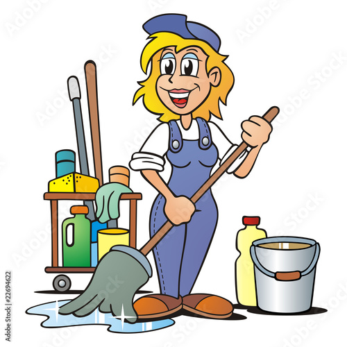 Service Cleaner Girl photo