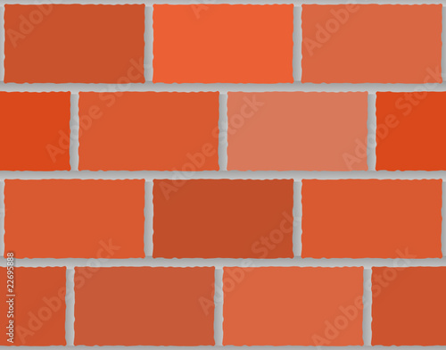 Red brick wall. seamless vector.