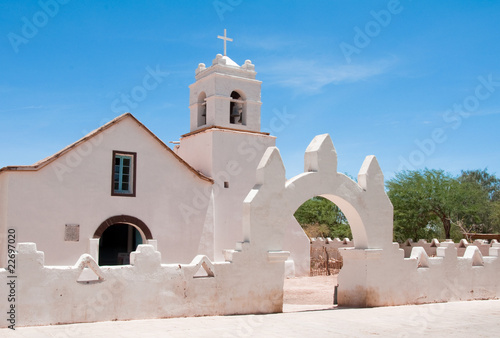 Tableau sur toile Church in San Pedro de Atacama