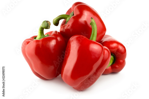 Four red pepper
