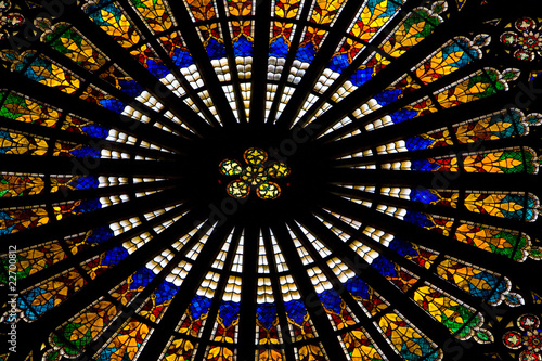 interior of Cathedral Notre Dame, Strasbourg, Alsace, France