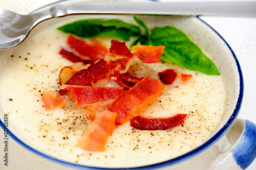 Close-up Cream Of Potato Soup photo