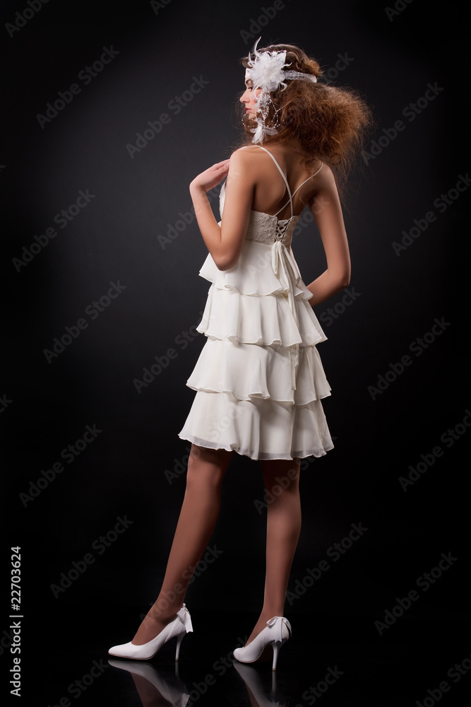 Naklejka premium Young Beautiful Bride