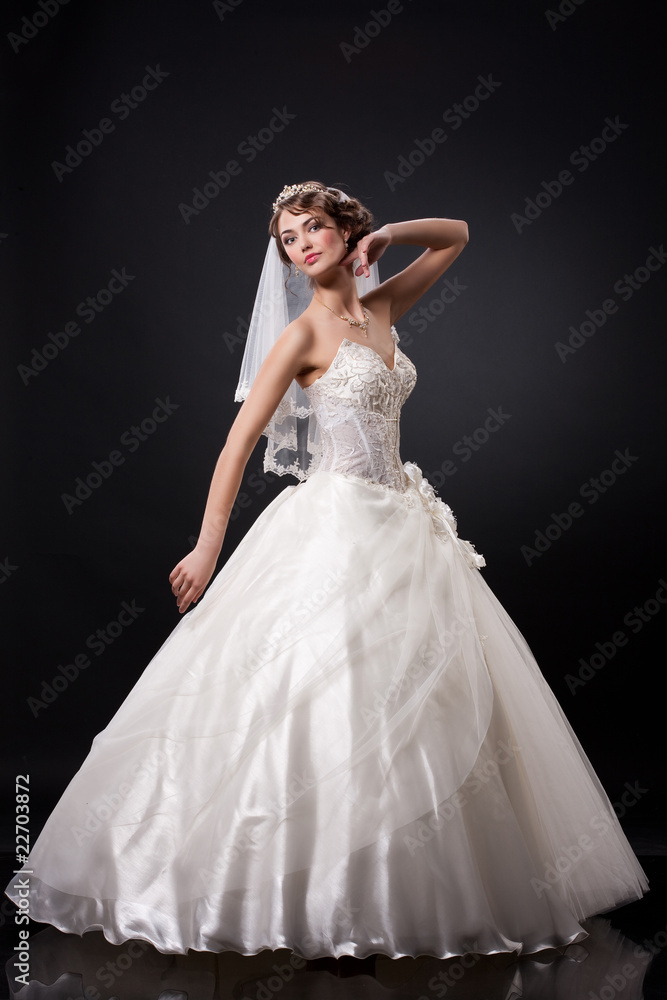 Fototapeta premium Young Beautiful Bride