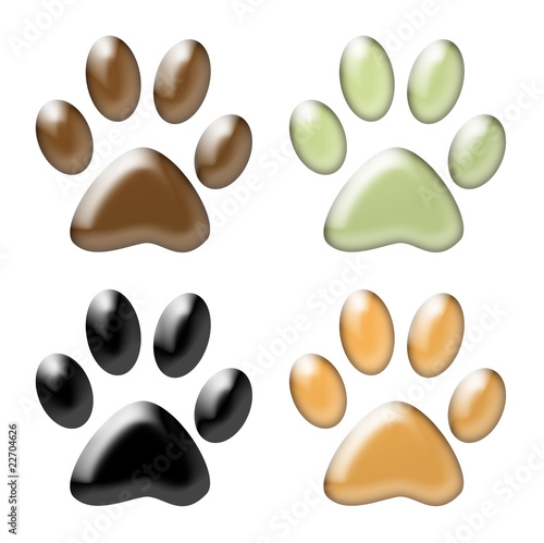 Tapety artystyczne Paw print