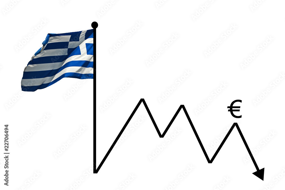 Fototapeta premium Euro-Debakel
