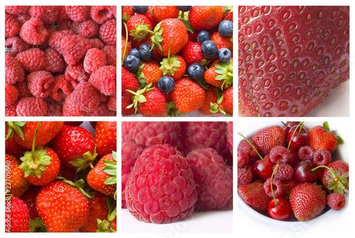 red fruit collage