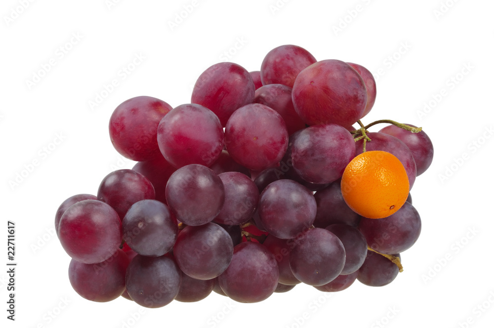 Red grapes symbolizing the difference
