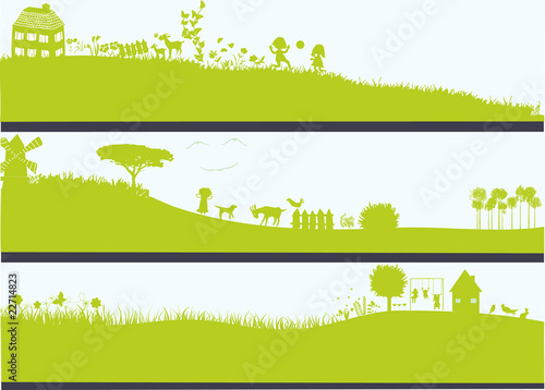 three landscapes