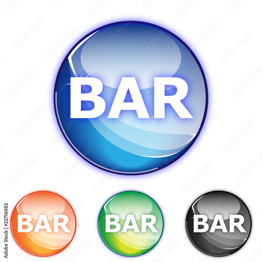 Picto BAR - Icon french pub - collection color Picto BAR - Icon french pub - collection color