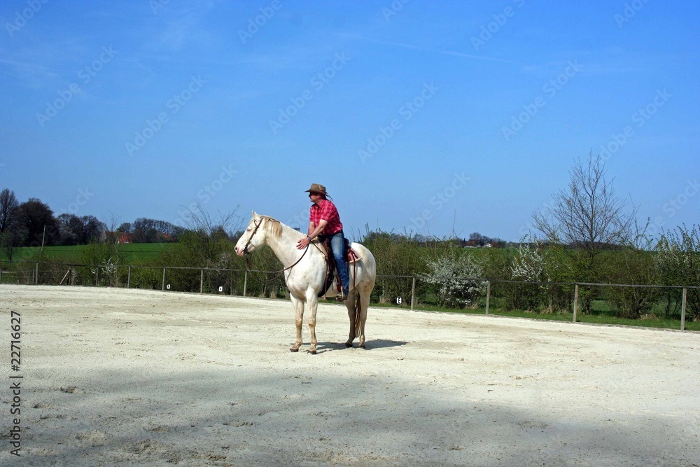 Naklejka premium Auf dem Reitplatz 2