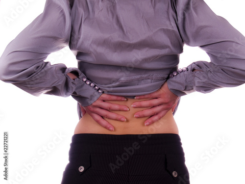 business woman back pain photo