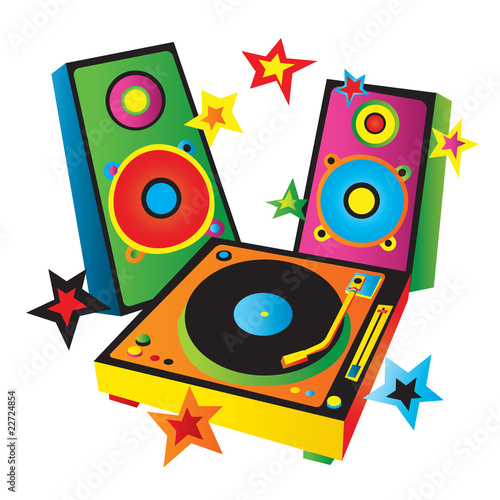 Multicolored Turntable