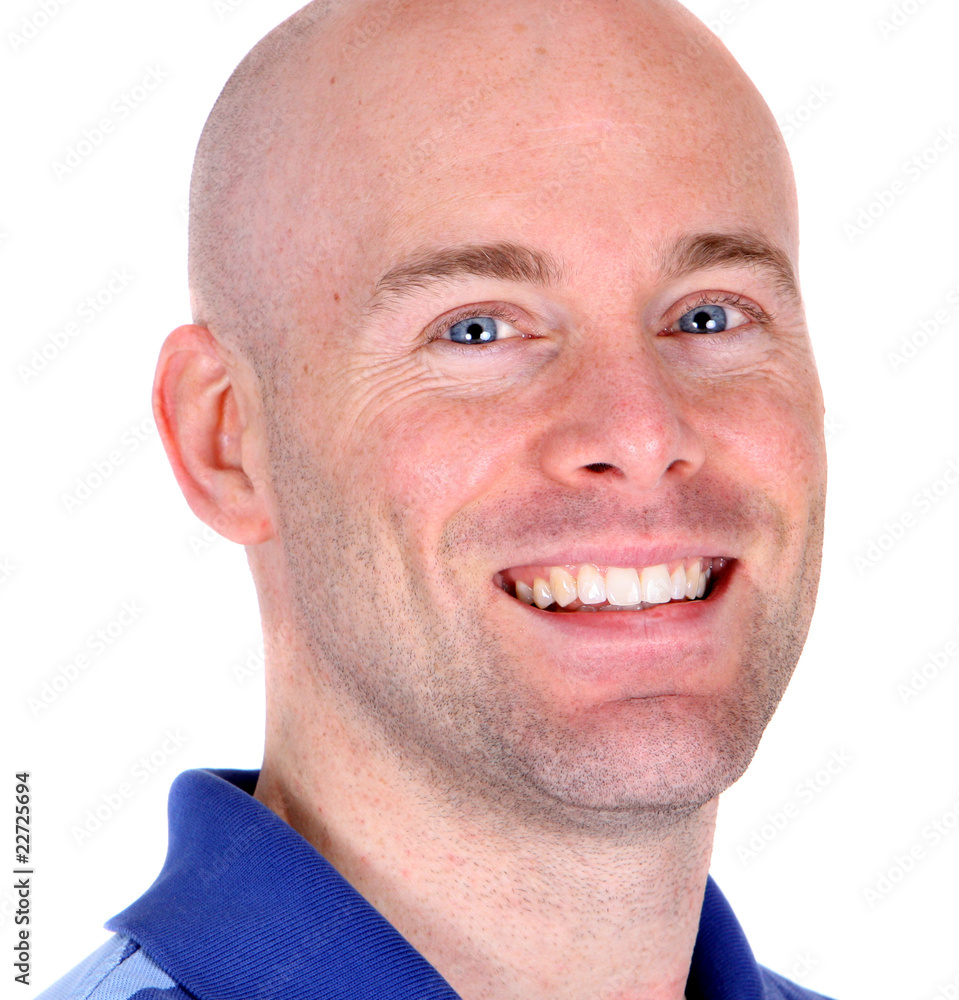 Fototapeta premium Close up portrait of a happy handsome man