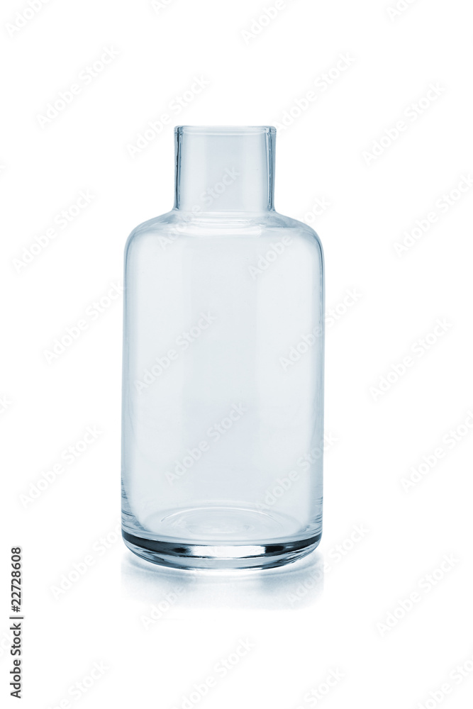 Empty glass container Empty glass container