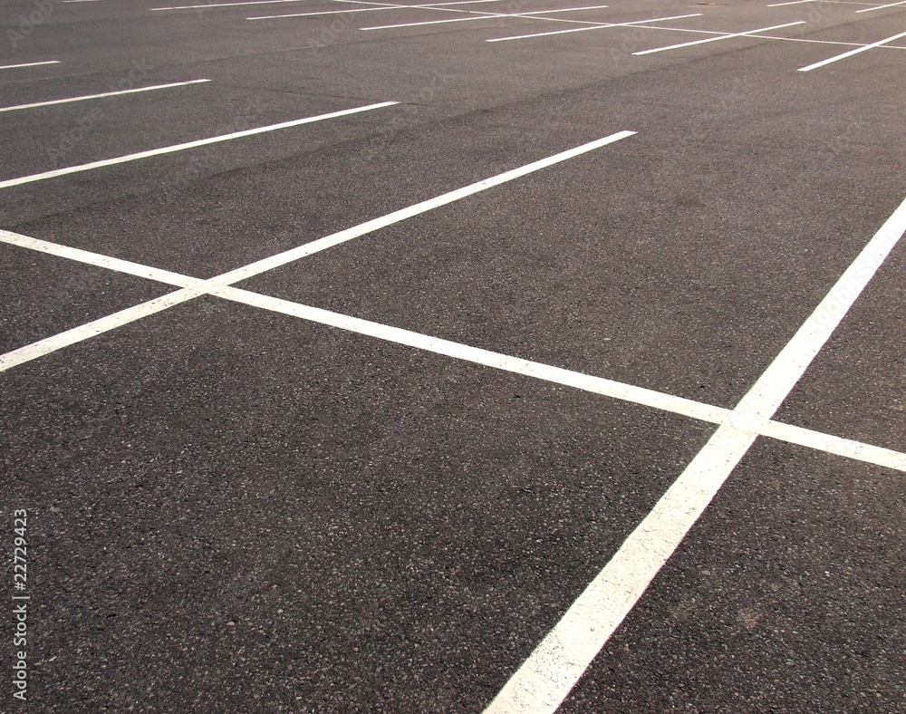 Empty parking lots