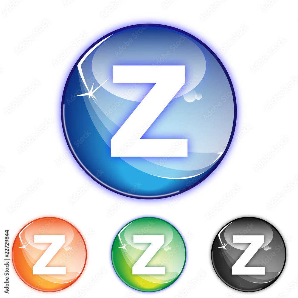 Picto lettre Z - Icon letter z - collection color Picto lettre Z - Icon letter z - collection color