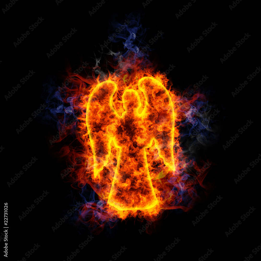 Fototapeta premium Fiery angel.