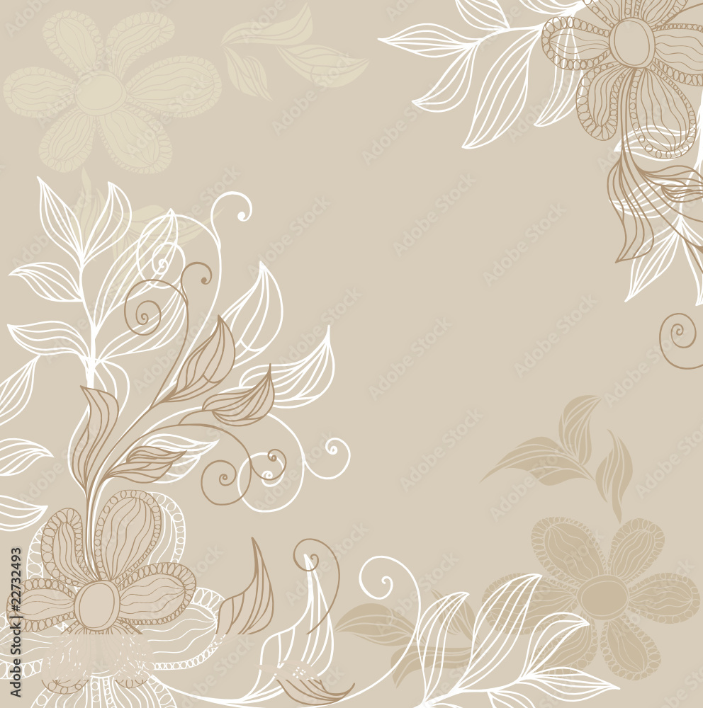 Fototapeta premium vintage floral background