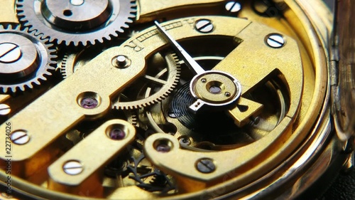 Wallpaper Mural Uhrwerk Golduhr Video Nahaufnahme Torontodigital.ca