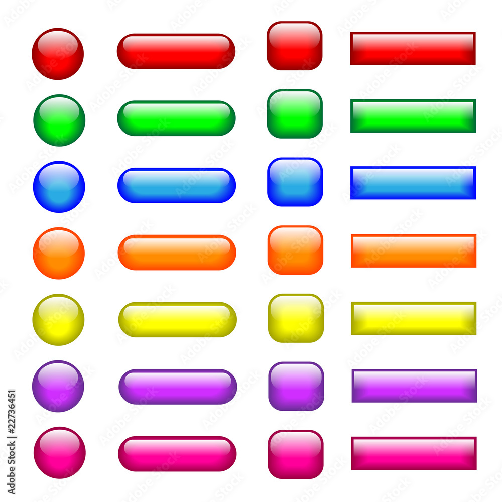 Colorful Web Buttons